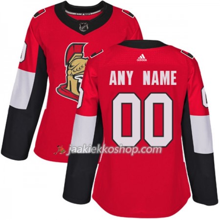 Nainen NHL Ottawa Senators Custom Adidas 2017-2018 Punainen Authentic